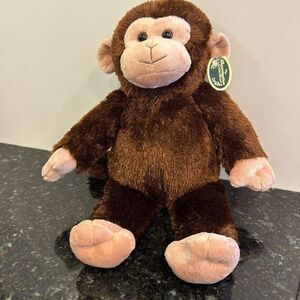 The Bearington Baby Collection Swings Monkey Brown Plush Stuffed Toy 14"